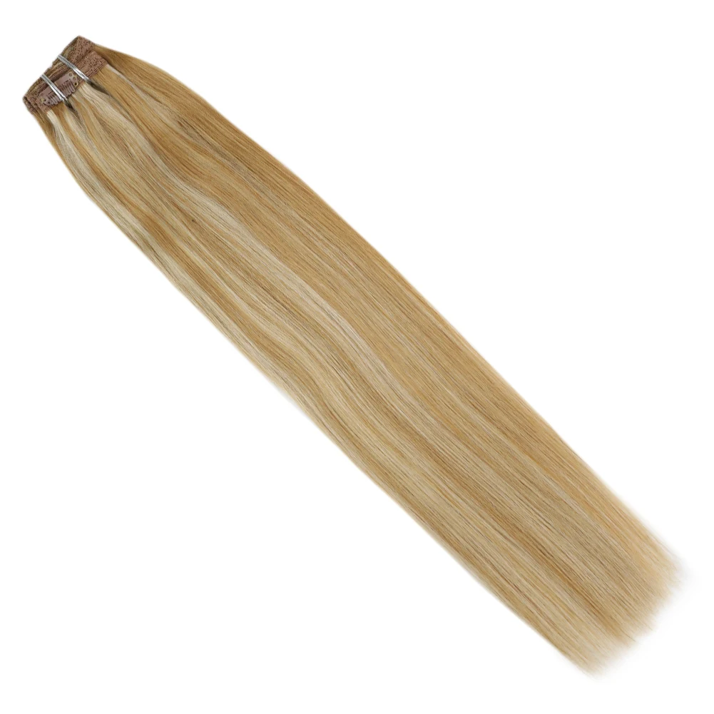 Moresoo Remy Human Hair Extensions Clip in Cheap Real Brazilian Highlight Human Hair Extensions, #p14/613
Moresoo Remy Human Hair Extensions Clip in Cheap Real Brazilian Highlight Human Hair Extensions, #p14/613