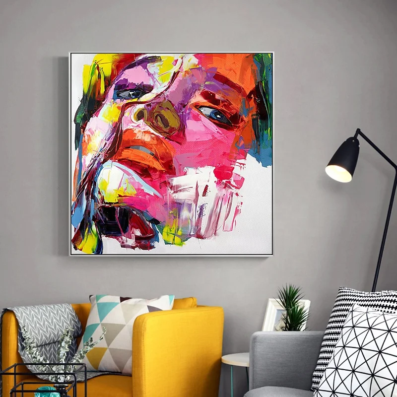 Modern abstract knife painting portrait women face acrylic painting other paintings wall art picture cuadros graffiti art
Modern abstract knife painting portrait women face acrylic painting other paintings wall art picture cuadros graffiti art