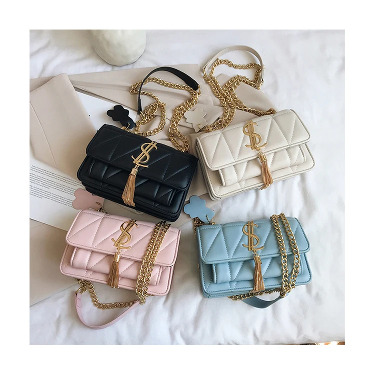 Fashion Solid Color Women's Handbags Lady Elegant Tassel Shoulder Bags Simple Letters Chain Crossbody Bags Small Square Purses
Fashion Solid Color Women's Handbags Lady Elegant Tassel Shoulder Bags Simple Letters Chain Crossbody Bags Small Square Purses
