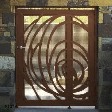 Mobili da giardino vintage corten acciaio inox singola design della porta