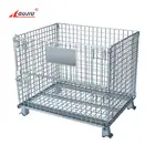 Best Industrial Metal Stackable Eu Standard Stack And Nest Wire Mesh Collapsible Quarantine Storage Crate