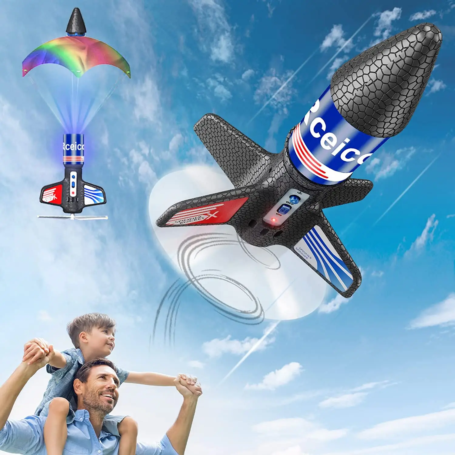 Hot Selling Electric Rocket Launcher 170 Feet of Flight Altitude Motorized air rocket with Launch Set for kids
Hot Selling Electric Rocket Launcher 170 Feet of Flight Altitude Motorized air rocket with Launch Set for kids