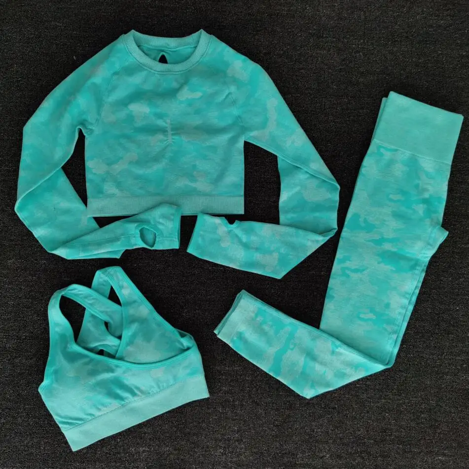 New ins high Quality Women Sports Gym Fitness Wear Sets Active 3 Piece Logo Seamless Yoga Set With Sweater, As shown
New ins high Quality Women Sports Gym Fitness Wear Sets Active 3 Piece Logo Seamless Yoga Set With Sweater, As shown