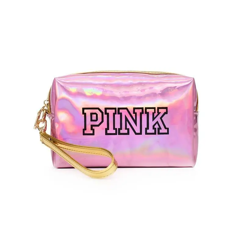 Fashion wholesale cheap laser holographic PU cosmetic makeup bag waterproof travel PINK handbag, Customized colors
Fashion wholesale cheap laser holographic PU cosmetic makeup bag waterproof travel PINK handbag, Customized colors