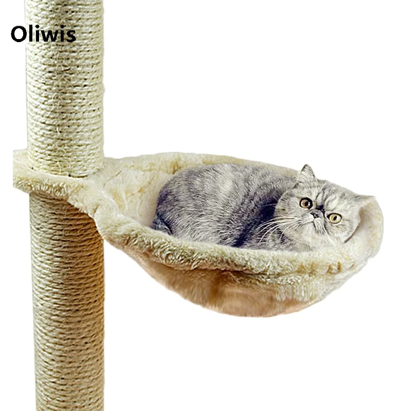 Soft Cat Hammock Install On Cat Tree Cat Sleeping Kennel Hanging Thick Plush 4Colors Big Capacity Dia 30cm/35cm Pet Bed
Soft Cat Hammock Install On Cat Tree Cat Sleeping Kennel Hanging Thick Plush 4Colors Big Capacity Dia 30cm/35cm Pet Bed