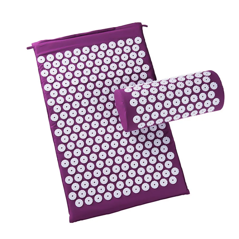 Acupressure mat and pillow set for Back/Neck Pain Relief and Muscle Relaxation, Purple/gray/blue/green/black
Acupressure mat and pillow set for Back/Neck Pain Relief and Muscle Relaxation, Purple/gray/blue/green/black