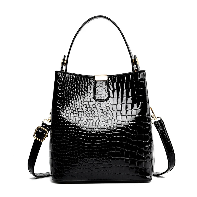 Crocodile Pattern PU Bucket Bag Handbag Shoulder Bag Women's Shoulder Handbags, Multicolor selection
Crocodile Pattern PU Bucket Bag Handbag Shoulder Bag Women's Shoulder Handbags, Multicolor selection