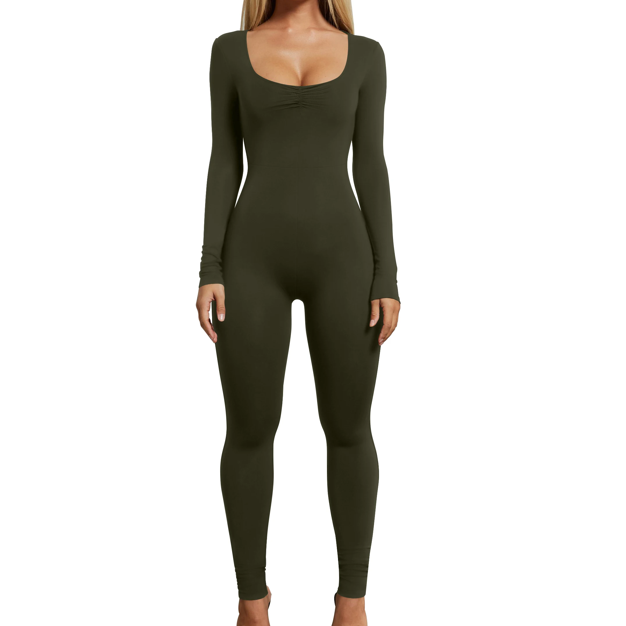 Custom Logo High Waist Long Sleeve Women's Workout Yoga Wear Leggings GYM Fitness One Piece Jumpsuits
Custom Logo High Waist Long Sleeve Women's Workout Yoga Wear Leggings GYM Fitness One Piece Jumpsuits