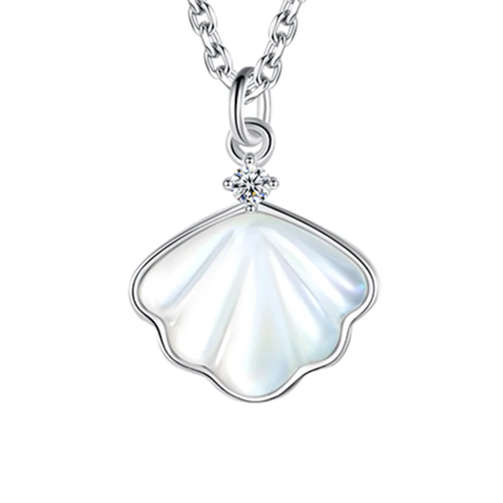 New Cute Fashionable Jewelry Popular Style Fan Shaped Shell Pendant Necklace With Diamond Stocks Selling Women Fashion Necklace
New Cute Fashionable Jewelry Popular Style Fan Shaped Shell Pendant Necklace With Diamond Stocks Selling Women Fashion Necklace