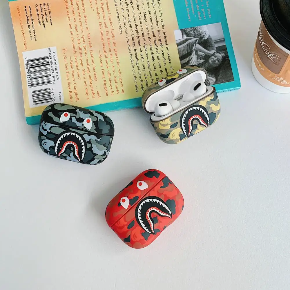 Free Shipping Fashion Cool Shark Camo camouflage Army Earphone Soft Case for AirPods Pro 3, Colorful
Free Shipping Fashion Cool Shark Camo camouflage Army Earphone Soft Case for AirPods Pro 3, Colorful