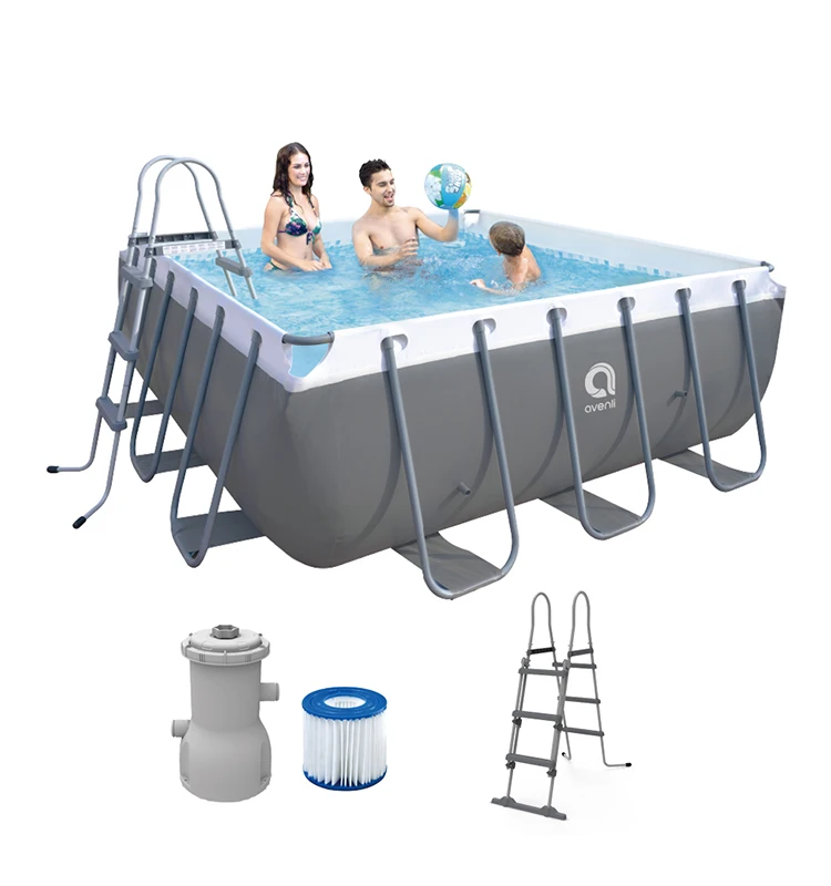 Avenli 17752RU 220-240V Size 10'*10'*39.5 JILONG Grey Rectangular Steel Frame Pool swimming pool PVC pool with pump
Avenli 17752RU 220-240V Size 10'*10'*39.5 JILONG Grey Rectangular Steel Frame Pool swimming pool PVC pool with pump