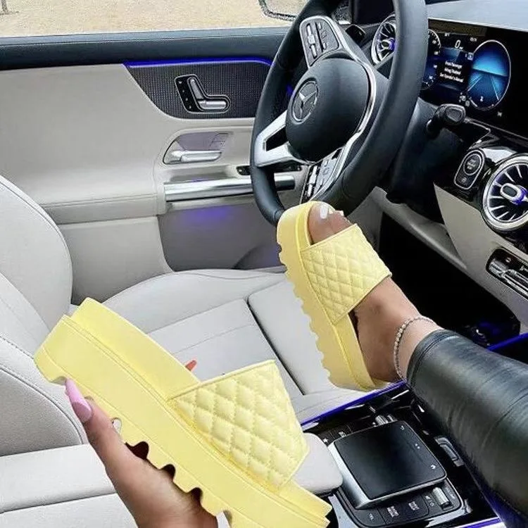 Summer Fashion Colorful Platform Pu Slippers Sandals For Ladies Sandalias mujer, Customized color
Summer Fashion Colorful Platform Pu Slippers Sandals For Ladies Sandalias mujer, Customized color