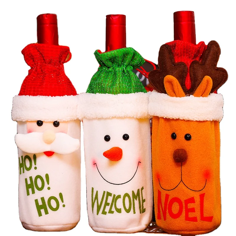 Christmas Decorative Supplies Father Christmas bottle set creative cartoon old man red wine set restaurant layout props
Christmas Decorative Supplies Father Christmas bottle set creative cartoon old man red wine set restaurant layout props