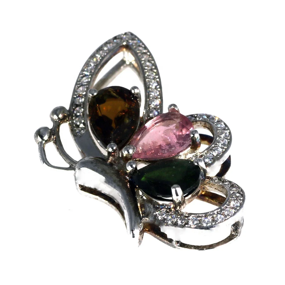 Natural Gemstone Tourmaline Lucky Pendant Genuine Sterling Silver 925 For Women Ethnic Women Accessories
Natural Gemstone Tourmaline Lucky Pendant Genuine Sterling Silver 925 For Women Ethnic Women Accessories