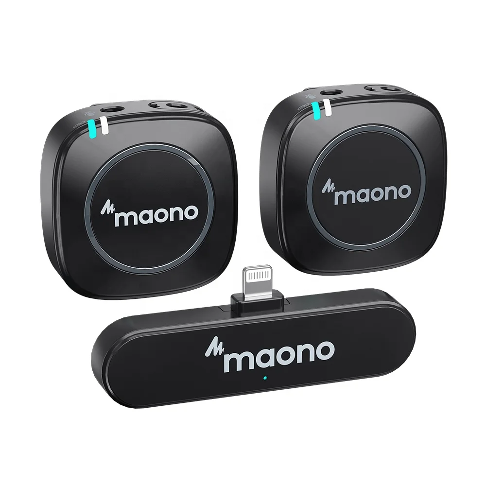 MAONO Light ning Wireless Microphone Wireless Mic Phone Microphone Wireless Lapel Phone Mic Conference Wifi Interview Microphone, Black
MAONO Light ning Wireless Microphone Wireless Mic Phone Microphone Wireless Lapel Phone Mic Conference Wifi Interview Microphone, Black