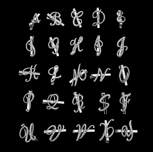 Alphabet Rhinestone Tie Clip Creative 26 Letters A B C D E Crystal Alloy Silver Men Women Business Wedding Party Suit Tie Clip, Silver color
Alphabet Rhinestone Tie Clip Creative 26 Letters A B C D E Crystal Alloy Silver Men Women Business Wedding Party Suit Tie Clip, Silver color