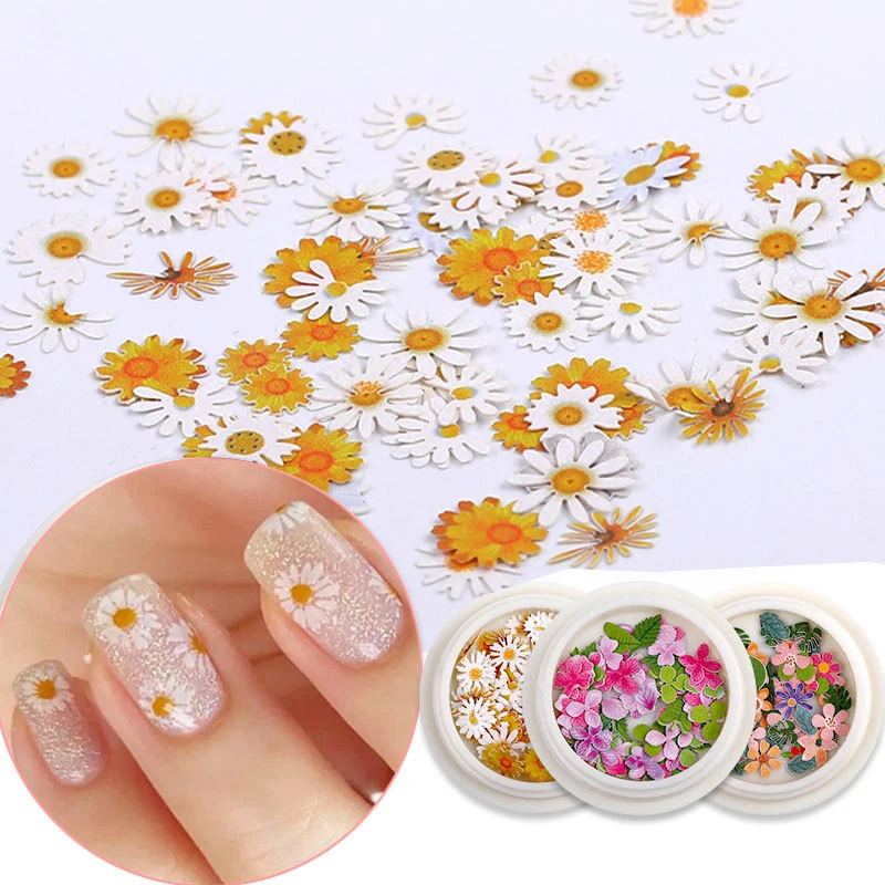New Flowers Sequins 3D Nail Art Decorations Emulational Design Japanese Style Manicure Design Accessories Wood Pulp Stickers
New Flowers Sequins 3D Nail Art Decorations Emulational Design Japanese Style Manicure Design Accessories Wood Pulp Stickers