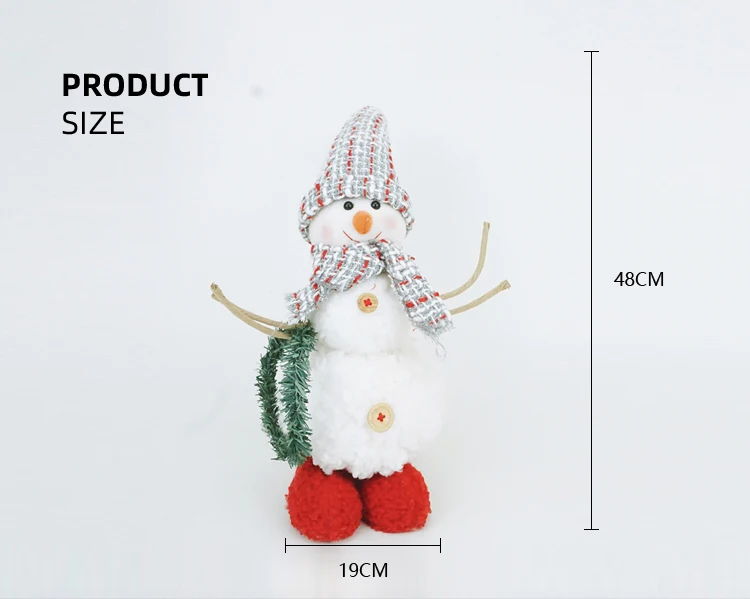 navidad gifts fabric dolls christmas party decoration plush snow