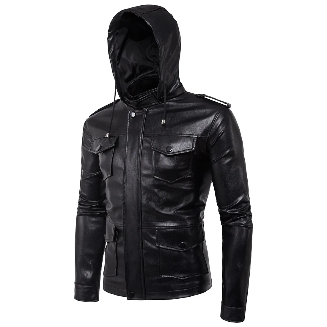 Men's Clothing Fashion Men's Zipper Men's Motorcycle Hooded collar Jacket Irregular Character Punk Custom Fit Jacket
Men's Clothing Fashion Men's Zipper Men's Motorcycle Hooded collar Jacket Irregular Character Punk Custom Fit Jacket