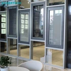 Aluminum Folding Door Sale Cross Customized Training Glass Style Surface Graphic Technical Tempered