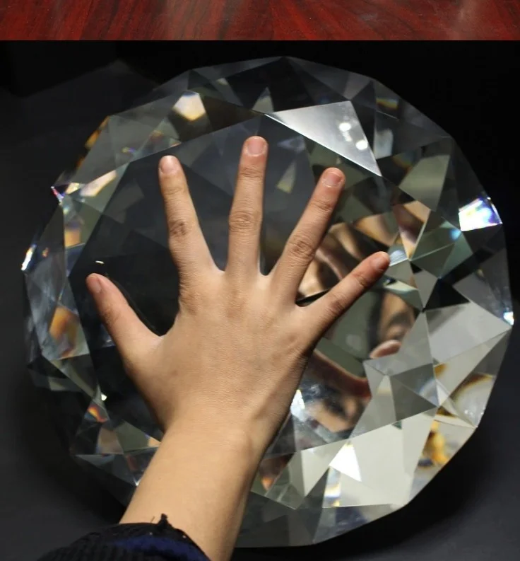 300mm 11.8" large Optical K9 Crystal diamond Big Jewels Wedding Decorations Christmas Centerpieces Home Decor
300mm 11.8" large Optical K9 Crystal diamond Big Jewels Wedding Decorations Christmas Centerpieces Home Decor