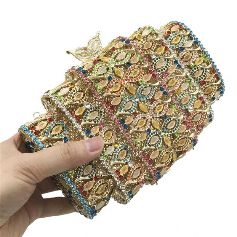 Dazzling Bling Crystal Women Evening Bags Hollow Out Stones Beaded Wedding Clutch Bridal Diamond Minaudiere Dress Purse, As pictures
Dazzling Bling Crystal Women Evening Bags Hollow Out Stones Beaded Wedding Clutch Bridal Diamond Minaudiere Dress Purse, As pictures
