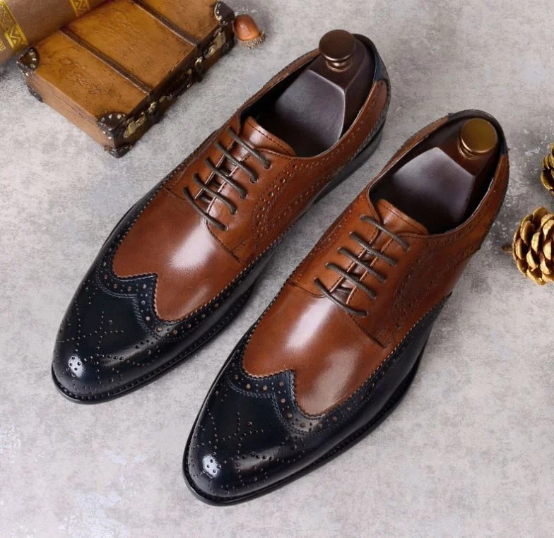 Men's single shoes spring 2021 new low heel men's shoes round head color matching breathable business single shoes drop shipping
Men's single shoes spring 2021 new low heel men's shoes round head color matching breathable business single shoes drop shipping