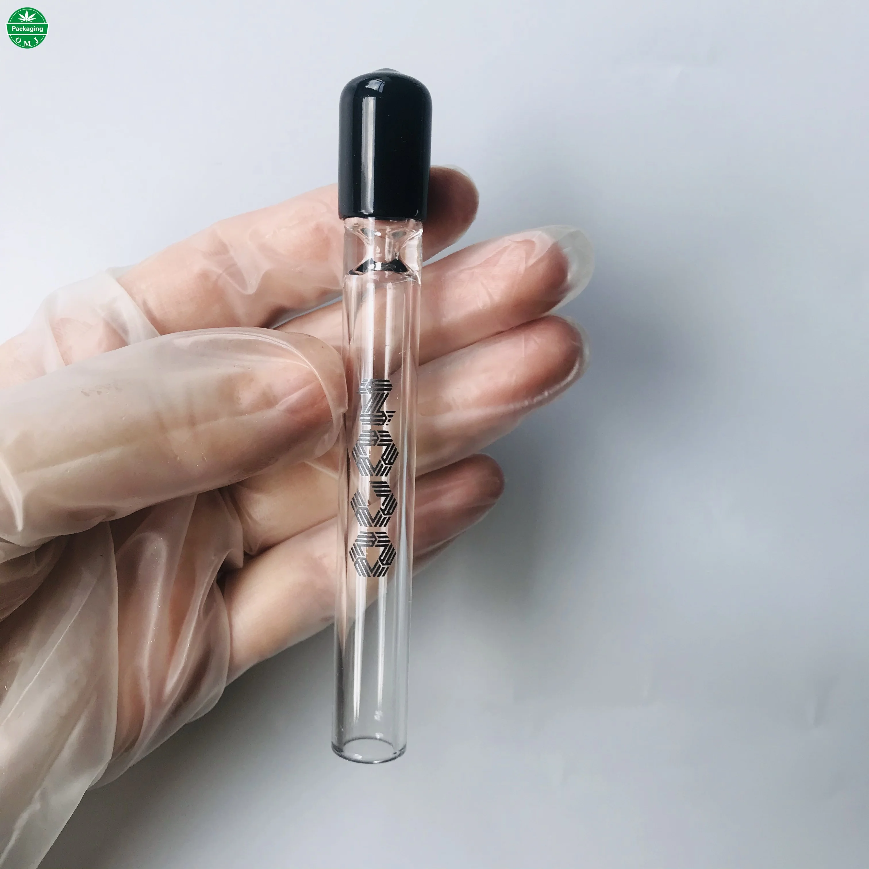 New Arrival One Hitter Pipe Glass Dab Straw with Black Rubber Top for Smoking, Customized
New Arrival One Hitter Pipe Glass Dab Straw with Black Rubber Top for Smoking, Customized