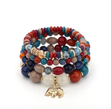 Fast Selling Hot Jewelry Fashion Elephant Pendant Crystal Bracelet Retro Ethnic Jewelry Factory Direct Supply
Fast Selling Hot Jewelry Fashion Elephant Pendant Crystal Bracelet Retro Ethnic Jewelry Factory Direct Supply