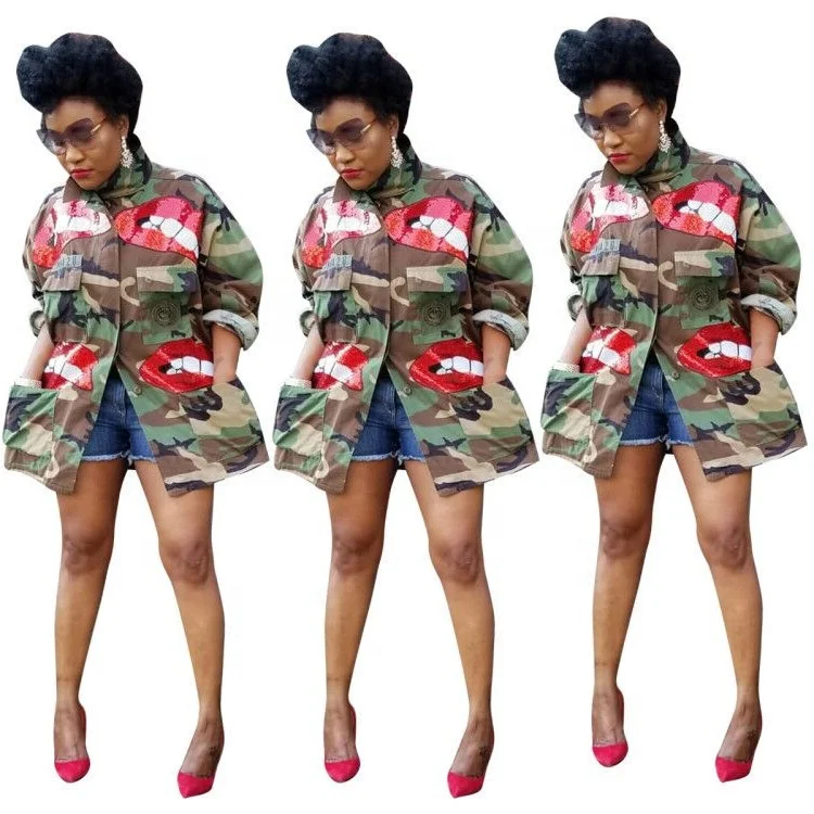 2021 autumn clothing camouflage jacket women's Edosir women's winter camouflage jacket plus size jacket womens denim jacket, As picture
2021 autumn clothing camouflage jacket women's Edosir women's winter camouflage jacket plus size jacket womens denim jacket, As picture