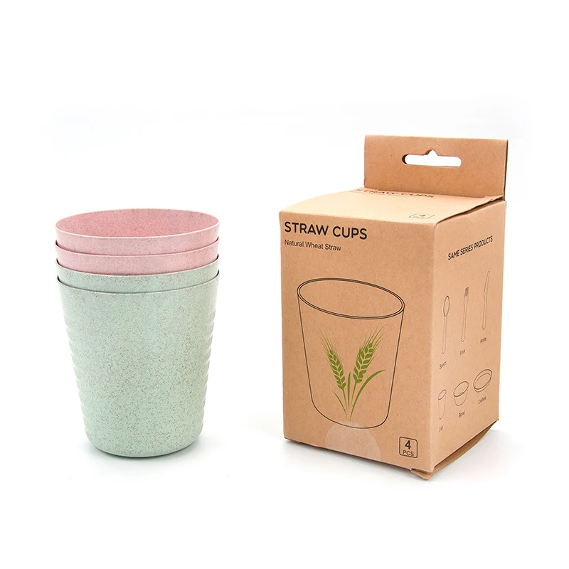 Hot sale Eco Friendly Kitchen Kids 4pcs Wheat Straw plastic water cup of cutlery set, Pink/blue/grey
Hot sale Eco Friendly Kitchen Kids 4pcs Wheat Straw plastic water cup of cutlery set, Pink/blue/grey