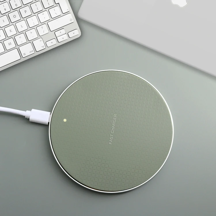K8 Qi Round Aluminum Alloy 10W Mobile Phone Quick Charge Qi Wireless Charger Pad For Iphone 11
K8 Qi Round Aluminum Alloy 10W Mobile Phone Quick Charge Qi Wireless Charger Pad For Iphone 11