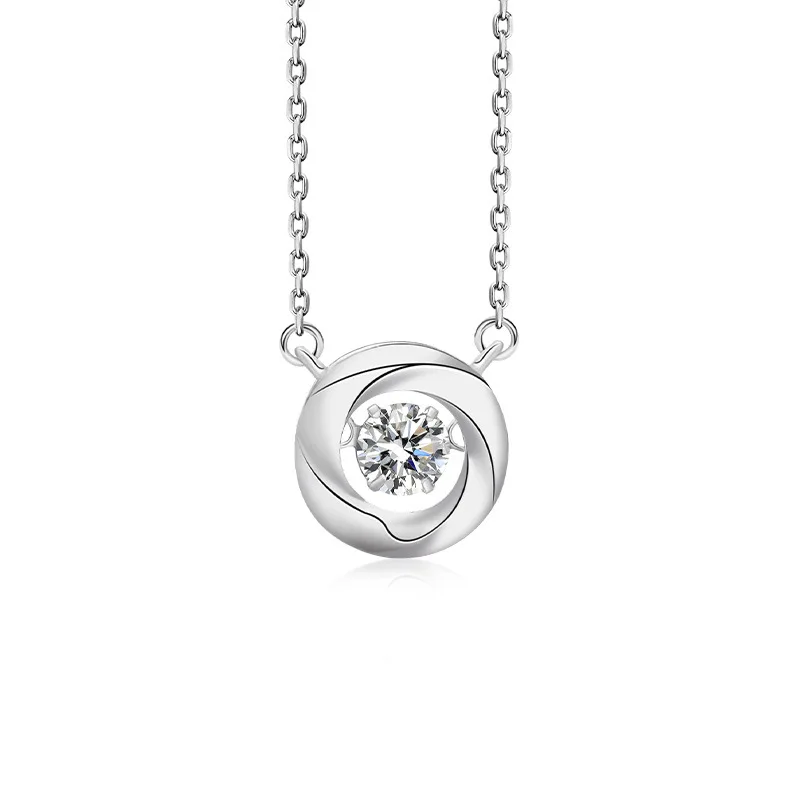 Moyu 925 Sterling Silver Fine Jewelry Round Four Claws Moissanite Charm Necklace For Jewelry Women
Moyu 925 Sterling Silver Fine Jewelry Round Four Claws Moissanite Charm Necklace For Jewelry Women