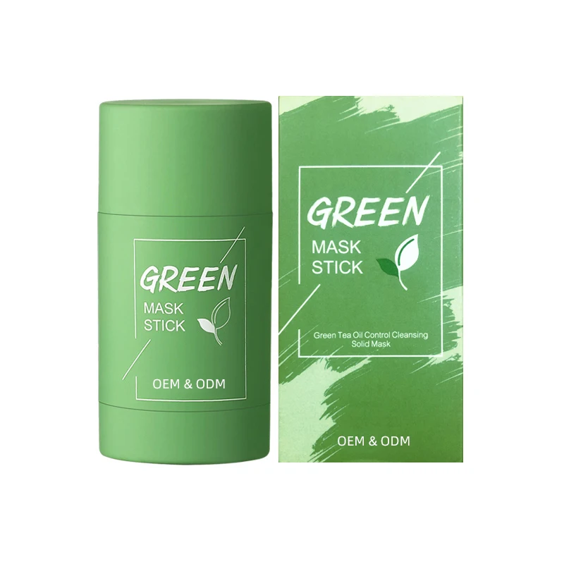 

Green Tea Mask Stick Private Label Wholesale Clay Mud Facemask Skincare Facial Musk Matcha Face Body Mask Purifying Cleansing