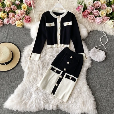 2020 Latest Autumn Winter Women Fashion Knitted Tops And Bodycon Skirt Women Two Piece Sets
2020 Latest Autumn Winter Women Fashion Knitted Tops And Bodycon Skirt Women Two Piece Sets