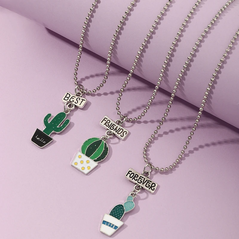 3PCS/SET Wholesale Trendy Cute Jewelry Sets Cactus Children Girl Necklace For Children Friends
3PCS/SET Wholesale Trendy Cute Jewelry Sets Cactus Children Girl Necklace For Children Friends