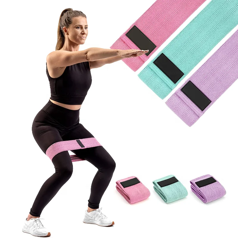 2021 Women Wholesale Custom Logo Yoga Gym Strength Training Anti Slip Workout Fitness Hip Booty Exercise Fabric Resistance bands, Multi colors
2021 Women Wholesale Custom Logo Yoga Gym Strength Training Anti Slip Workout Fitness Hip Booty Exercise Fabric Resistance bands, Multi colors