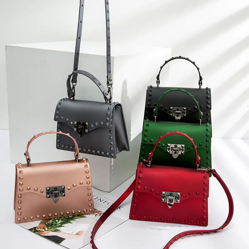 GW luxury Designer Messenger Rivet Litchi PVC Jelly Bolsas Designer leather crossbody handbag for women, Colors
GW luxury Designer Messenger Rivet Litchi PVC Jelly Bolsas Designer leather crossbody handbag for women, Colors