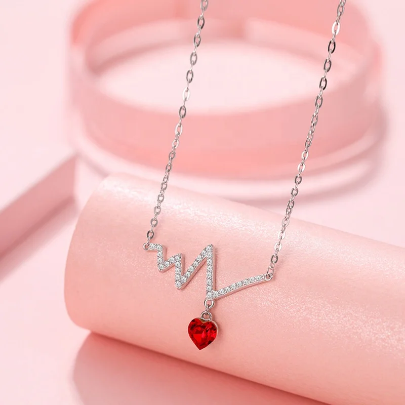 Young Girls Necklace Sweet Cute Pretty zircon Red Heart Pendant Necklace Sexy Lovely Fine Jewelry
Young Girls Necklace Sweet Cute Pretty zircon Red Heart Pendant Necklace Sexy Lovely Fine Jewelry