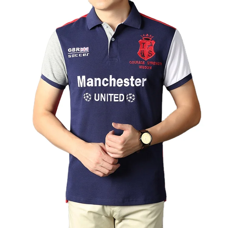 Wholesale Camisa Short Sleeve 100% Cotton plus size Sports Custom T-shirt Embroidered Casual Color Matching polo Shirts for Men
Wholesale Camisa Short Sleeve 100% Cotton plus size Sports Custom T-shirt Embroidered Casual Color Matching polo Shirts for Men