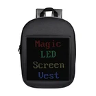 Smart bag waterproof backpack led display digital outdoor sign led back bags led advertising backpack with screen
