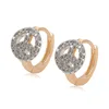 99383 Xuping Jewelry elegant huggie earrings gold plated free samples+earrings girls for party