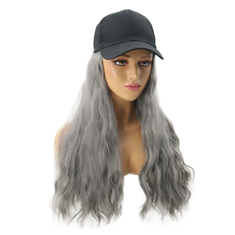 Fabulous fashion wigs 22'' grandma gray fashionable synthetic cool wig with a hat for party girls
Fabulous fashion wigs 22'' grandma gray fashionable synthetic cool wig with a hat for party girls
