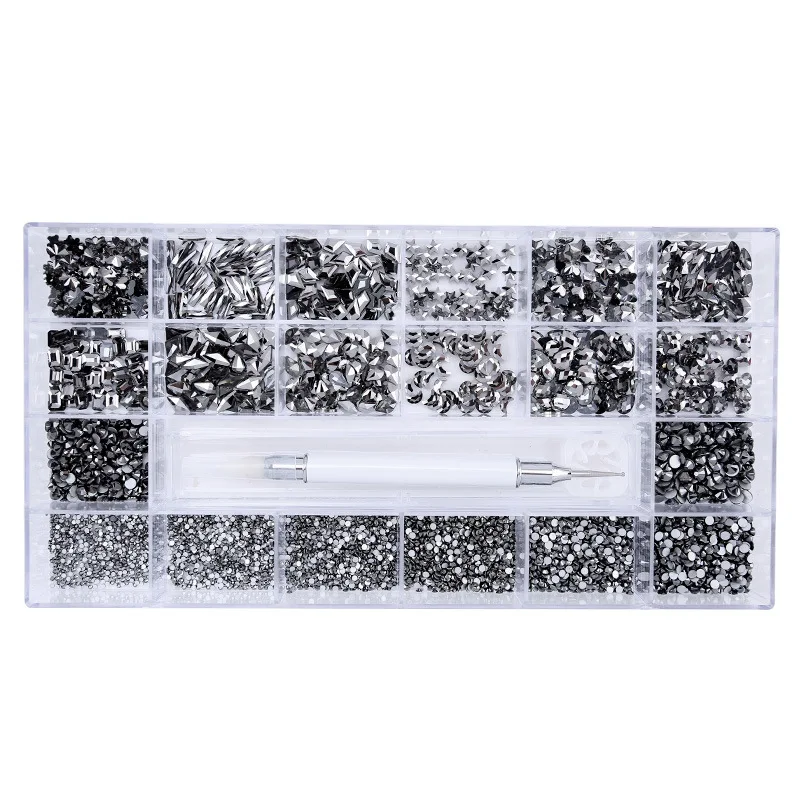 Amazon Hot Crystal AB Rainbow Nail Art Mix Shape Fancy Shaped In Box Flat Bottom Glass nail rhinestone art decoration, Colorful
Amazon Hot Crystal AB Rainbow Nail Art Mix Shape Fancy Shaped In Box Flat Bottom Glass nail rhinestone art decoration, Colorful