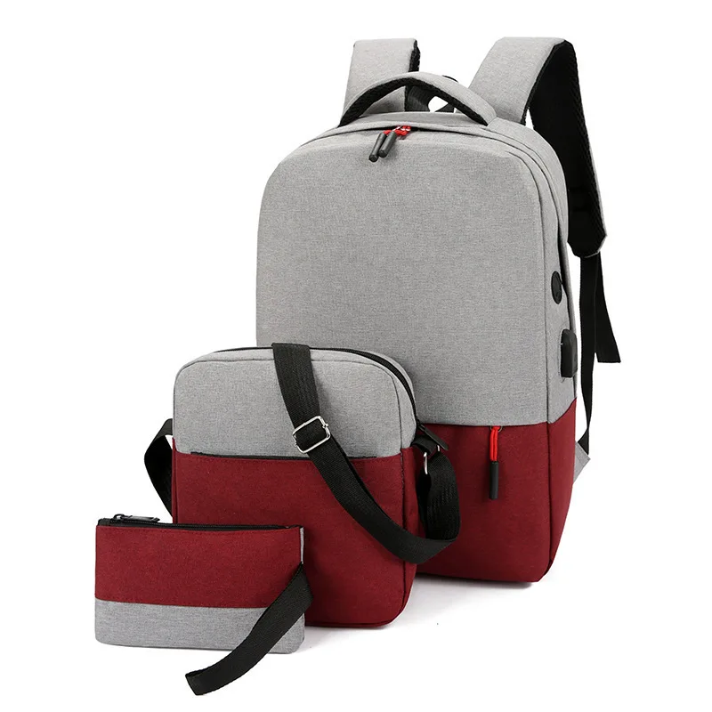 Wholesale Simple Design Light Weight Oxford Polyester Backpack USB Charging Custom Logo Laptop Backpack 3 PCS Set Bagpack Bag, Red,black,blue,customized
Wholesale Simple Design Light Weight Oxford Polyester Backpack USB Charging Custom Logo Laptop Backpack 3 PCS Set Bagpack Bag, Red,black,blue,customized