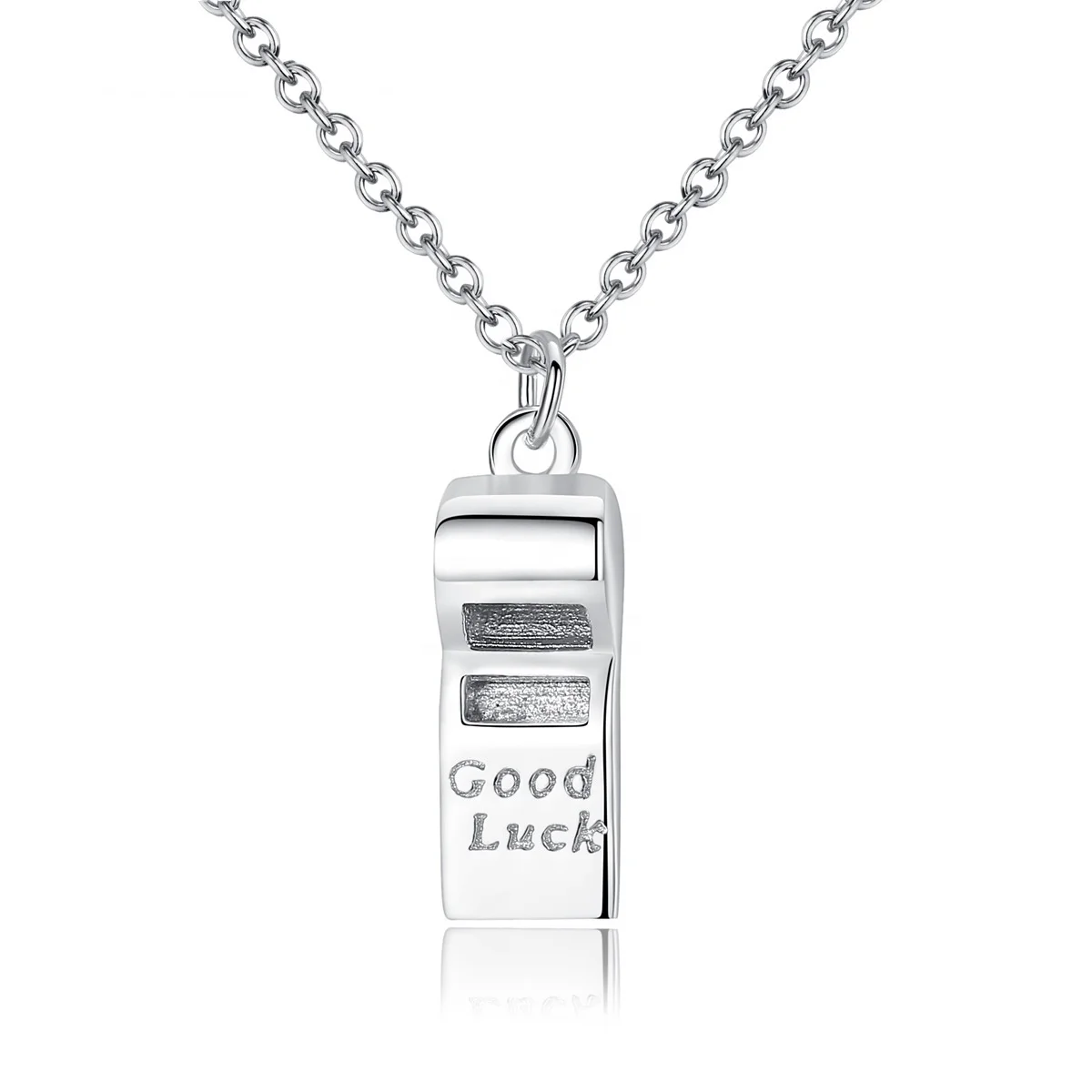 Unique Design Rhodium 925 Sterling Silver Jewellery Lucky Whistle Pendant Necklace
Unique Design Rhodium 925 Sterling Silver Jewellery Lucky Whistle Pendant Necklace