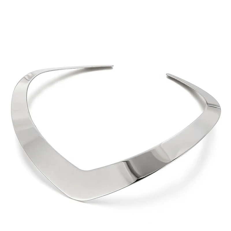 High Quality Classic Custom Minimalistic Simple 316L Stainless Steel Silver Color Women Choker Necklace
High Quality Classic Custom Minimalistic Simple 316L Stainless Steel Silver Color Women Choker Necklace