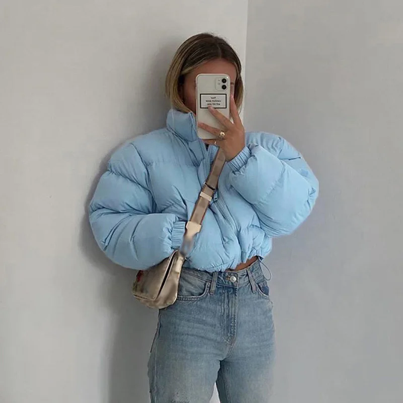 New Fashion Design Zipper Stand Collar Pocket Padded Jacket Cotton Down Jacket Loose Puffy Coats Winter Women's Coat 2022
New Fashion Design Zipper Stand Collar Pocket Padded Jacket Cotton Down Jacket Loose Puffy Coats Winter Women's Coat 2022