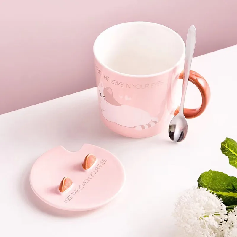 SOULCHE Cartoon Ceramic Mug Creative Ceramic Cup with Lid Spoon Water Coffee Mugs Cat Cups, White
SOULCHE Cartoon Ceramic Mug Creative Ceramic Cup with Lid Spoon Water Coffee Mugs Cat Cups, White