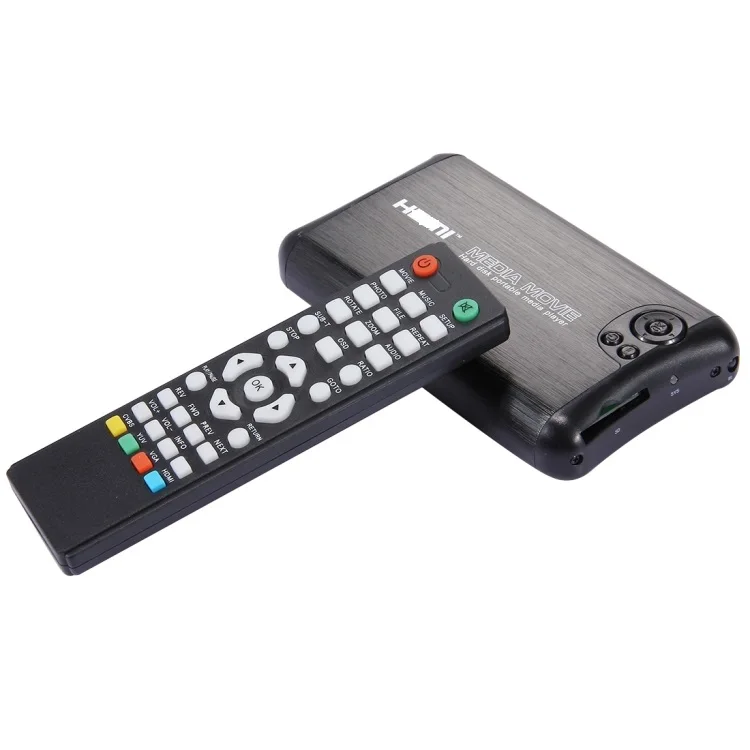 Portable Remote Control 1080P Full HD Media Movie HDD Media Player 
Portable Remote Control 1080P Full HD Media Movie HDD Media Player